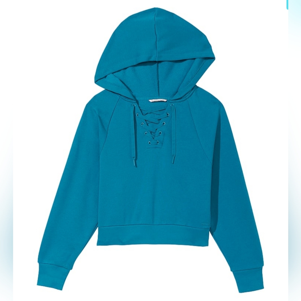 NWT VS Cotton Fleece Lace-up Hoodie